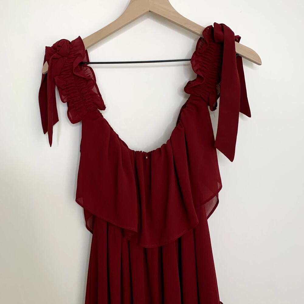 Misa Los Angeles X REVOLVE Micaela Dress Burgundy Womens Medium - Picture 7 of 16